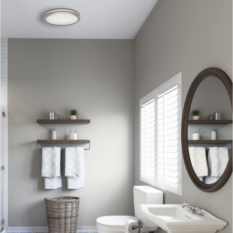 Hunter Home Comfort Bathroom Fan with Light & Reviews Wayfair